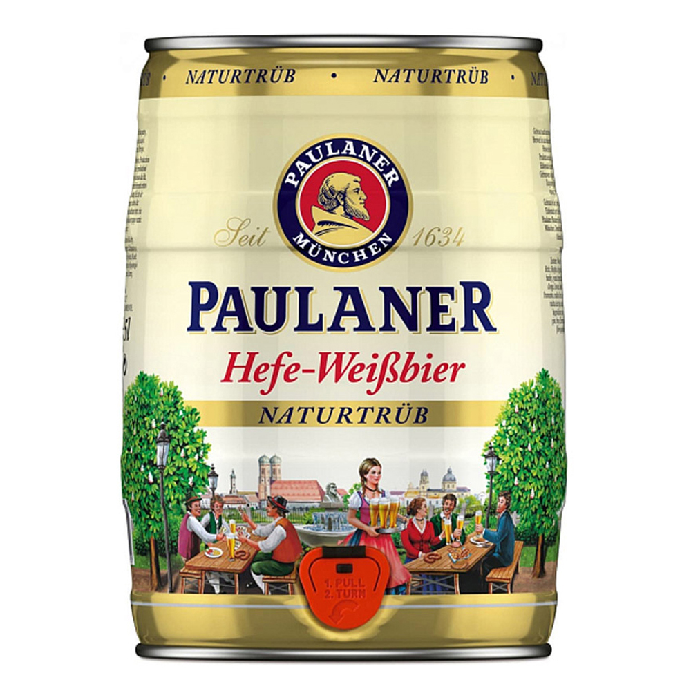 Bia Bom Paulaner Weissbier 5L – Thùng 2 Bom