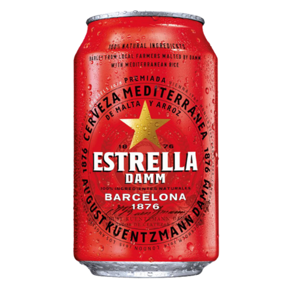 Bia Lon Estrella Damm Bottle 4.6%
