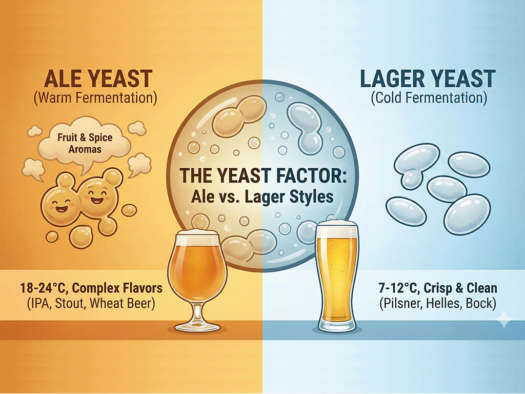 Men bia (Yeast) – yếu tố tạo ra phong cách Ale & Lager